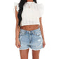 Bucketlist - Soft Focus Lace Crop Top