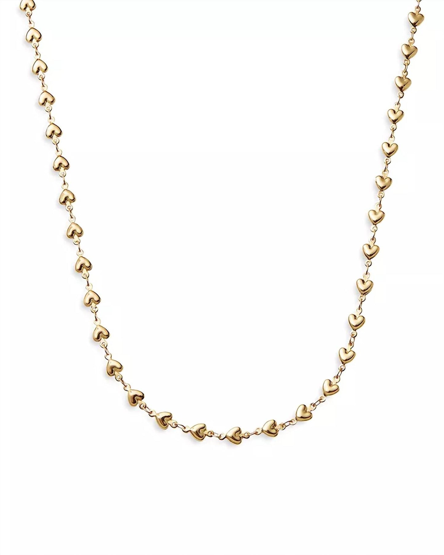 Crystal Haze - Habibi Chain Heart 18k Necklace