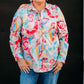Fdj - Classic 1/5 Floral Top