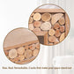 Rustic Wood Console Table with Natural Log Accents – 62" Entryway Table