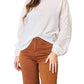 Double Take - Eyelet Elegance Drop Shoulder Blouse
