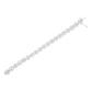 .925 Sterling Silver 1.0 Cttw Diamond Nested Circle Miracle Set Open Wheel 7" Fashion Link Bracelet (I-J Color, I3 Clarity)
