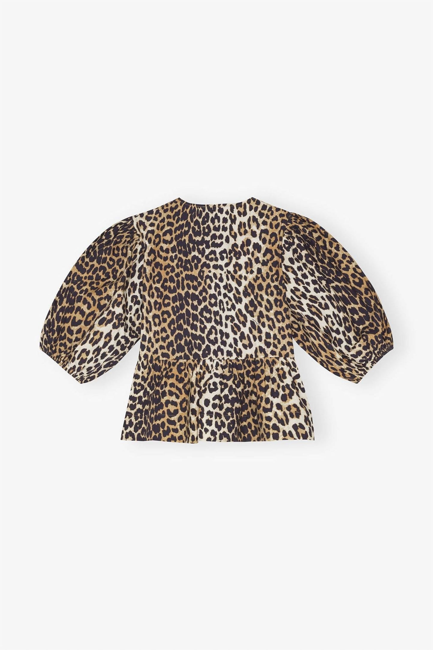 Ganni - Women's Poplin Peplum Blouse