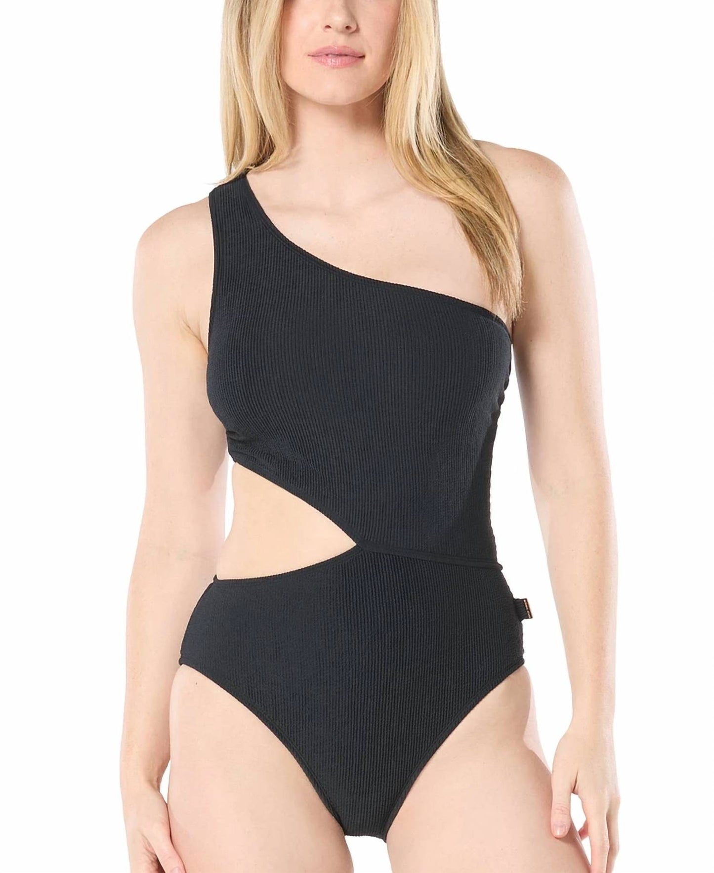 Michael Kors - Women's One Shoulder Side Cutout Swimsuit