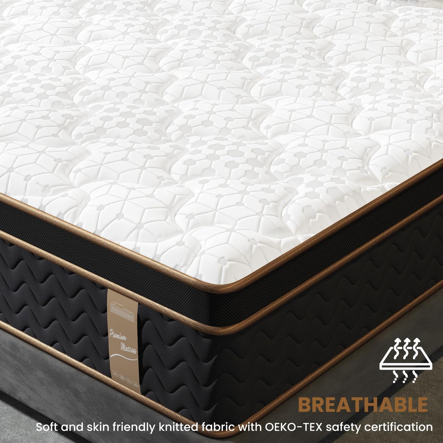 Home 10" Flexpedic Luxury Memory Foam & Pocket Spring Mattress