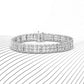 .925 Sterling Silver 1.00 Cttw Diamond Multi Row Heart Link Bracelet (H-I Color, I1-I2 Clarity) - 7.25" Inches