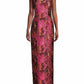 Black Halo - Lumina Jacquard Strapless Maxi Gown