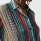 Missoni - Lame slub ribbed knit shirt