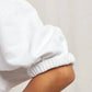 Perfectwhitetee - रेबेका पफ स्लीव स्वेटशर्ट
