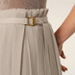 Ami - Long Pleated Skirt
