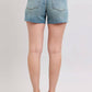 Judy Blue - Mid Rise Button-fly Destroy Shorts