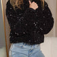 Generation Love - RHODA VELVET SEQUIN PUFFER JACKET