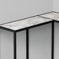 Corner Accent Console Table For Entryway, Unique L-Shaped Design