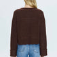 Pistola - Joy Cropped Boxy V Neck Sweater Top