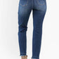 Judy Blue - High Waist Released Hem Slim Jeans