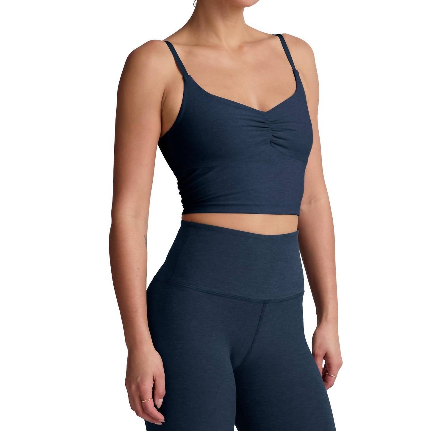 Beyond Yoga - Spacedye Raise The Barre Shirred Cropped Tank