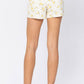 Judy Blue - Mid-rise Flower Print Shorts