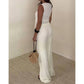 Et Clet - Textured Vest Top And Wide Leg Pants Sets