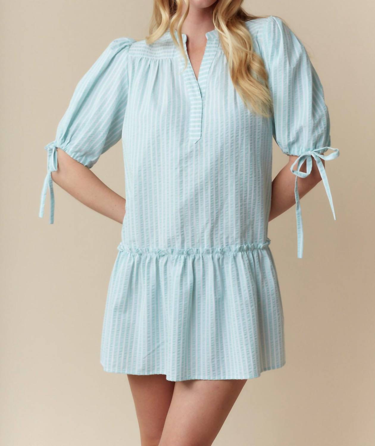 Fantastic Fawn - Palm Springs Striped Dress