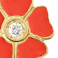 Gigi Clozeau - Women's Flower Resin Diamond Pendant