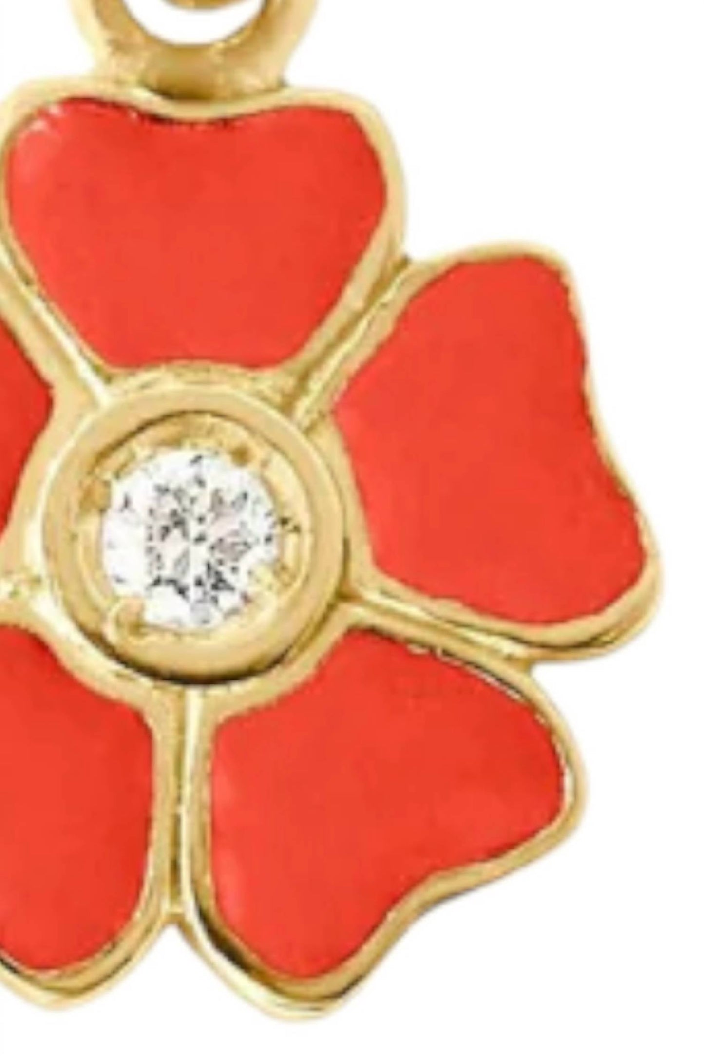 Gigi Clozeau - Women's Flower Resin Diamond Pendant