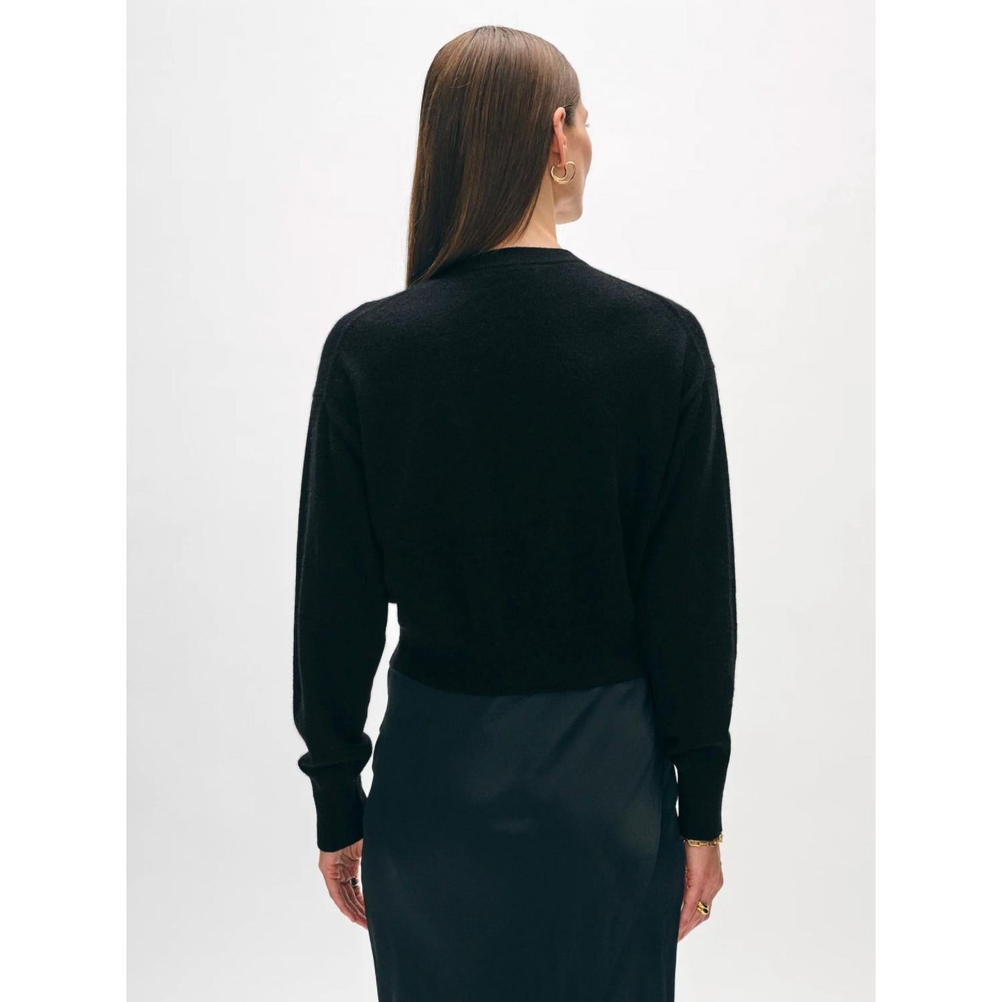 White + Warren - Cashmere Rhinestone Cardigan