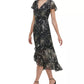Kensie - Short Sleeve Chiffon Dress
