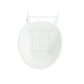 Modern Gable Outdoor Barstool Set of 2 in White