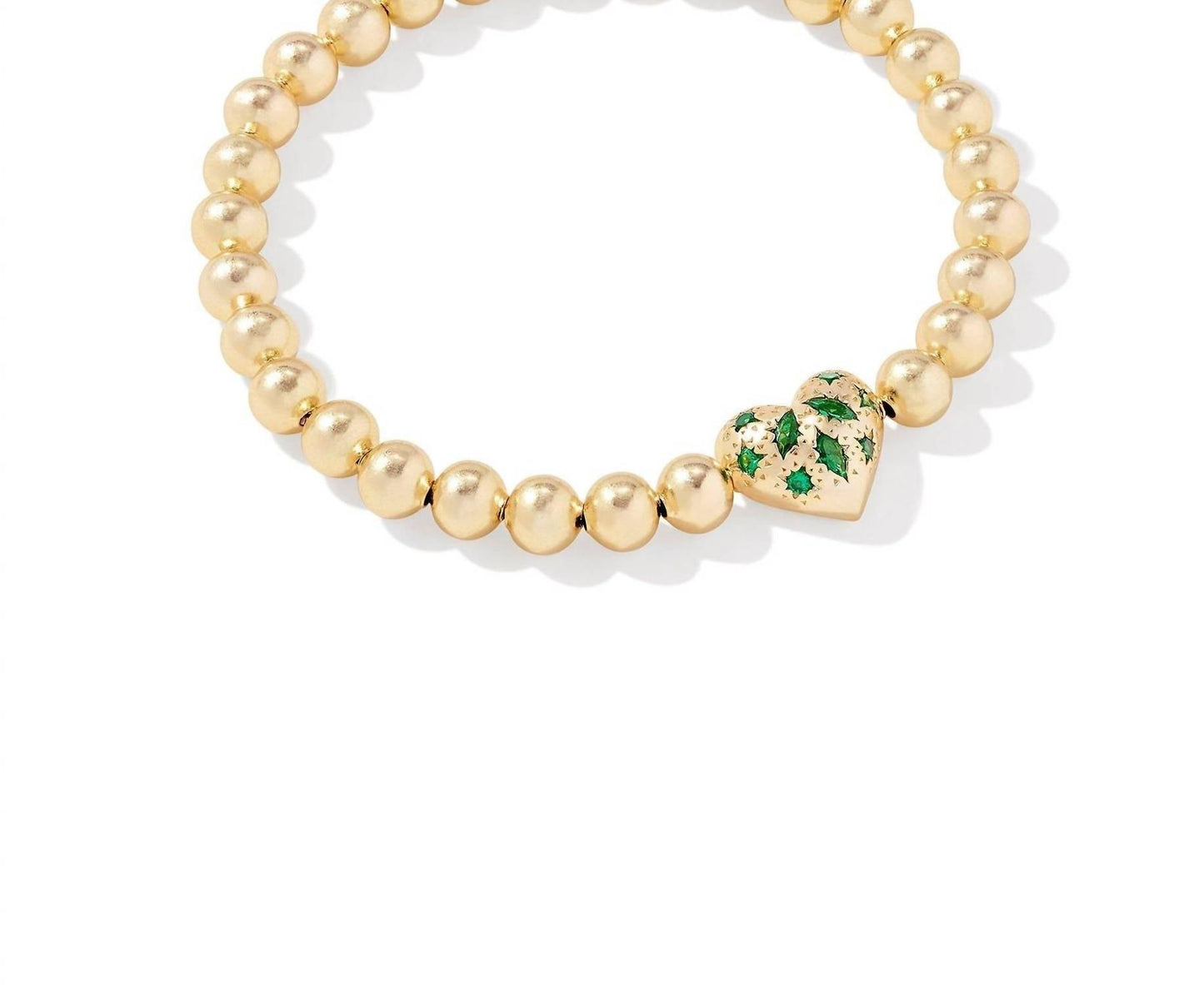 Kendra Scott - Woman's Holland Gold Heart Stretch Bracelet
