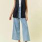 Doe And Rae - Black Shawl Neck Open Front Knit Vest Blazer