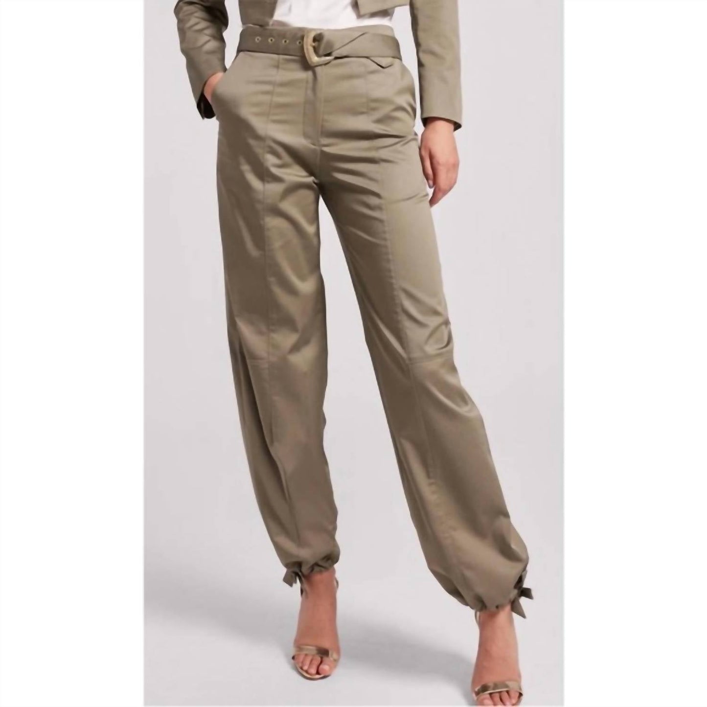 Generation Love - Brandi Gabardine High Waist Cargo Pants