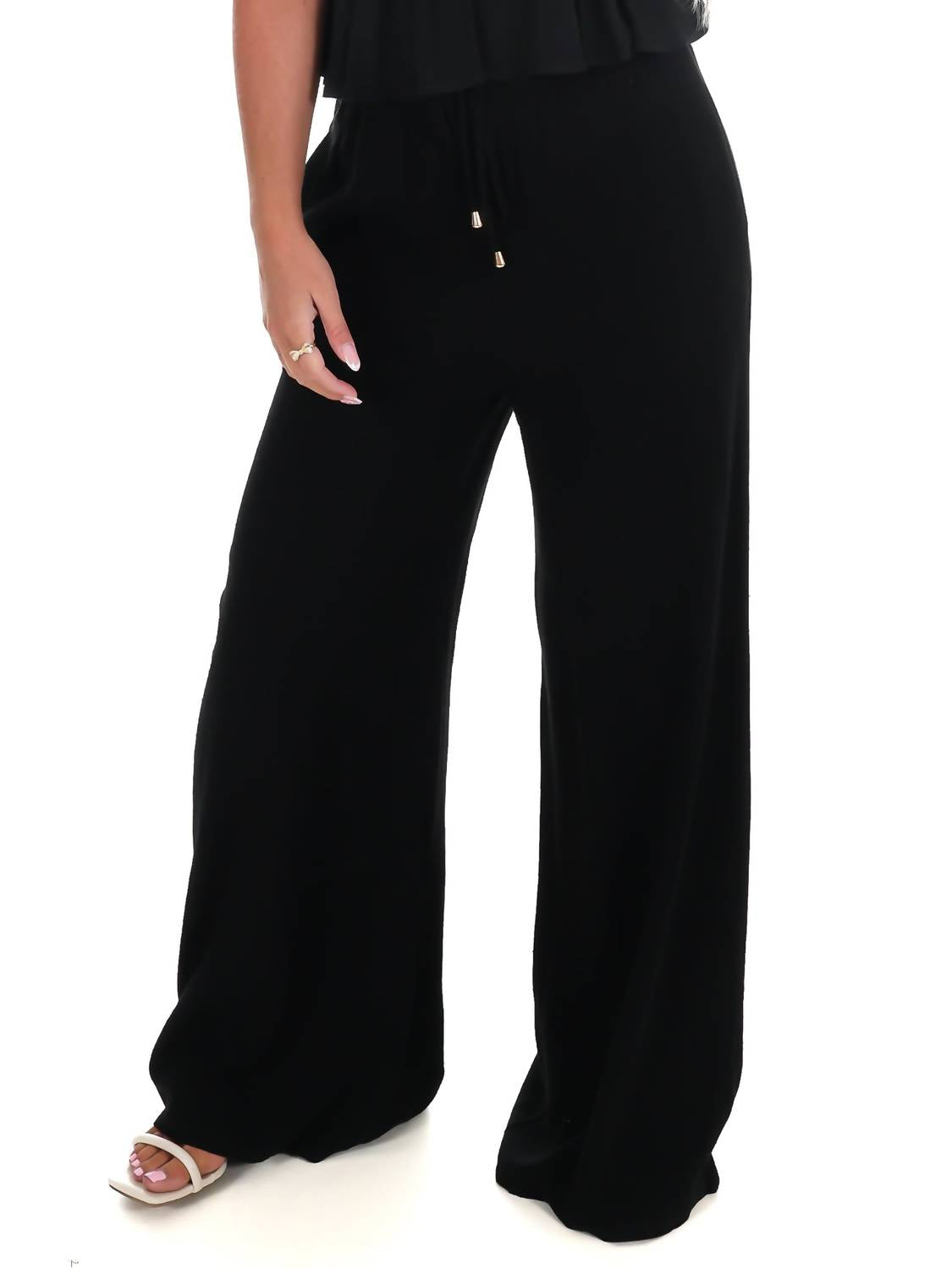 Allie Rose - Little Luxuries Linen Wide Leg Pants