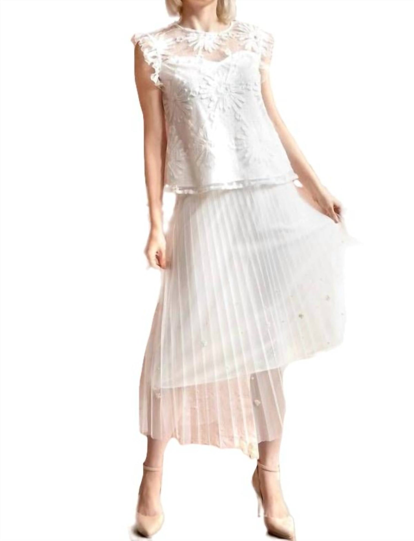 Eva Franco - Lila Pearl Tulle Skirt