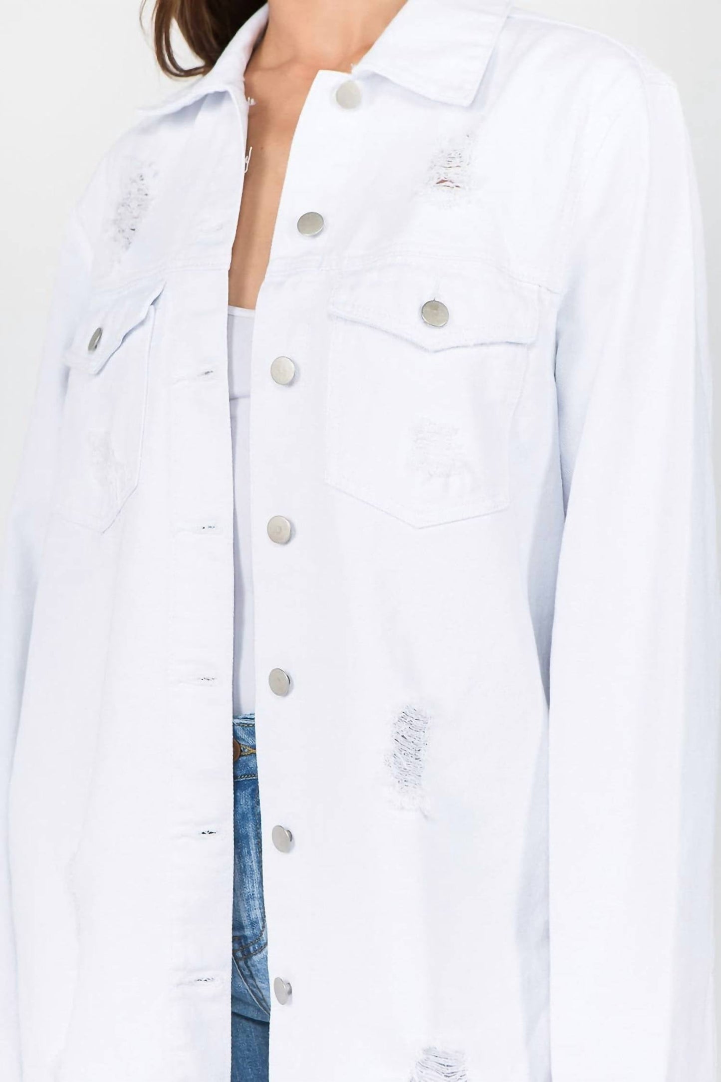 American Bazi - Chic Distressed Denim Jacket