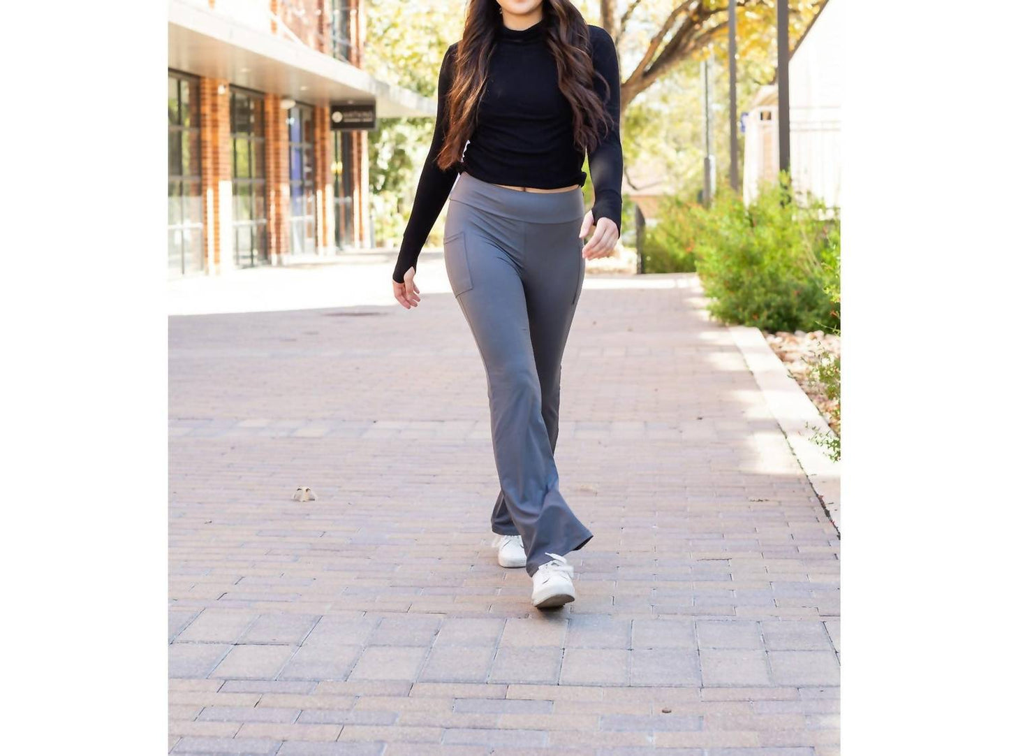 Julia Rose - Cassie Bootcut Leggings with Pockets