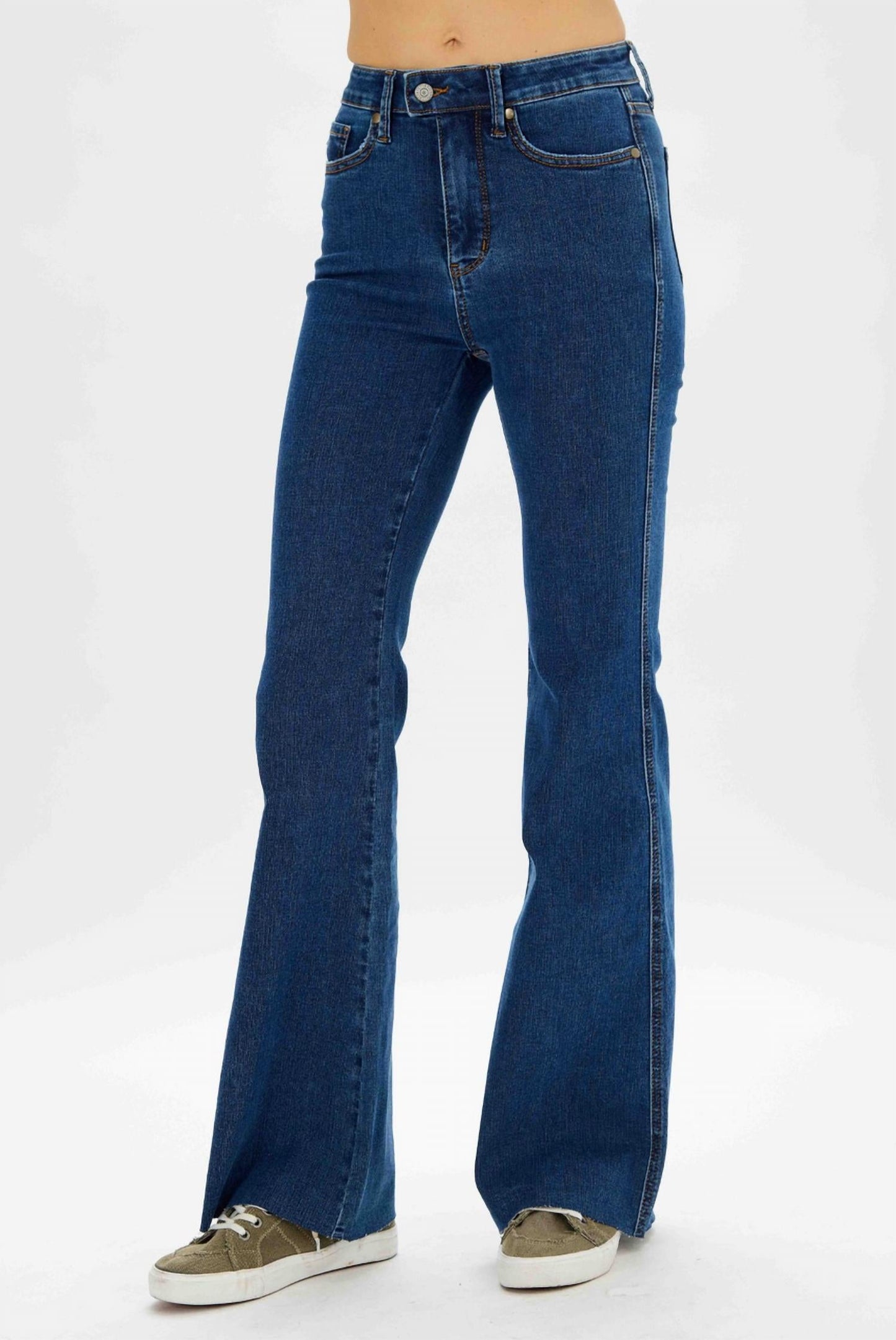 Judy Blue - High Waist Tummy Control Flare Jeans With Sorbtek Moisture Control