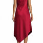 Aidan Mattox - Satin Halterneck Midi Dress