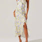 Astr - Rosalina Satin Ruffle Midi Dress