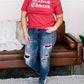 Judy Blue - I'll Check You Out Plaid Jeans