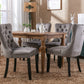 Nikki Collection Modern Velvet Upholstered Dining Chair Set