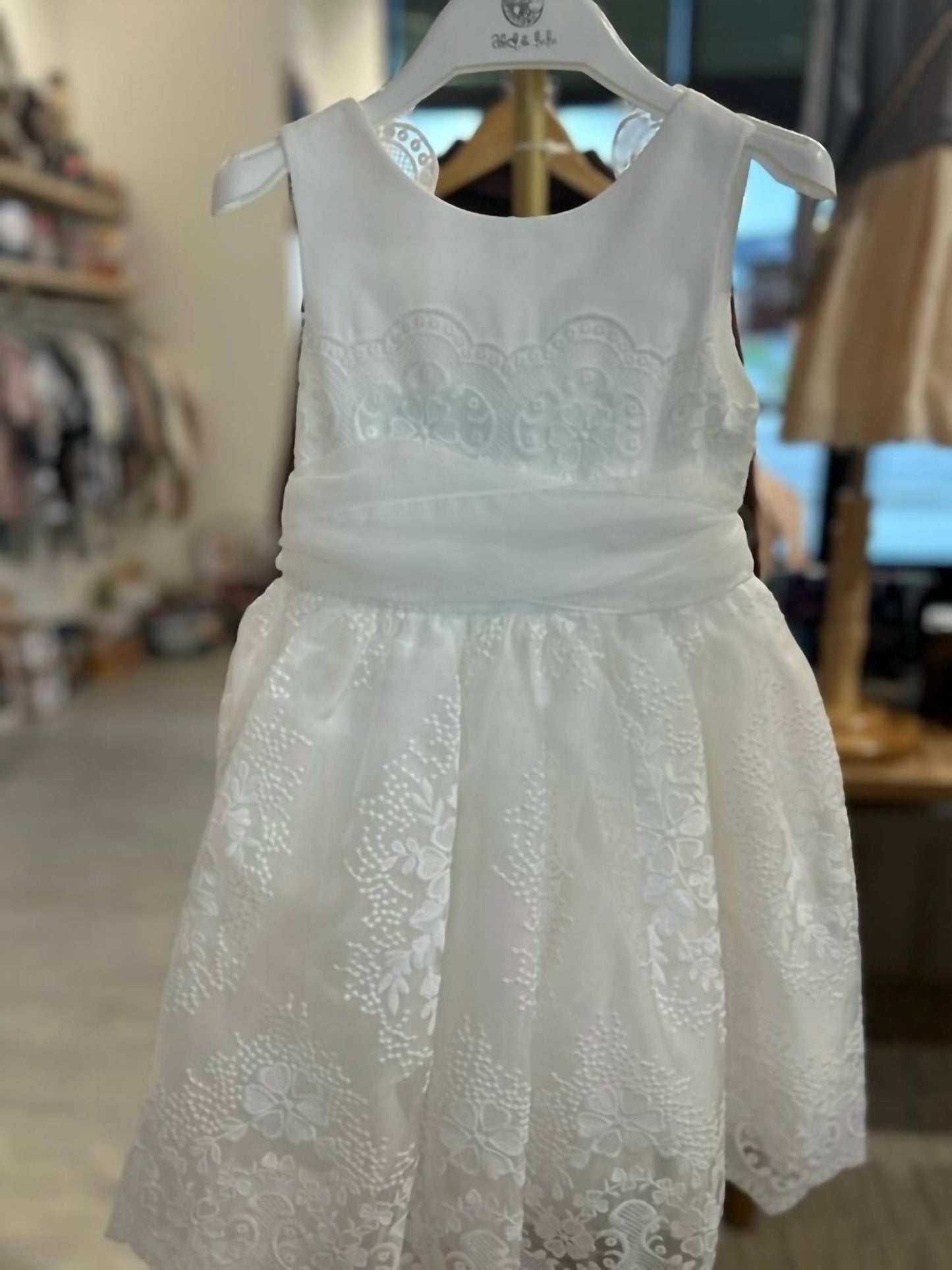 Abel & Lula - Girl's Organza Embroidered Occasion Dress