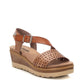 Xti - Women's Crossed Strap Wedge Sandals