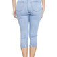 Kancan - High Rise Frayed Skinny Capri Pants