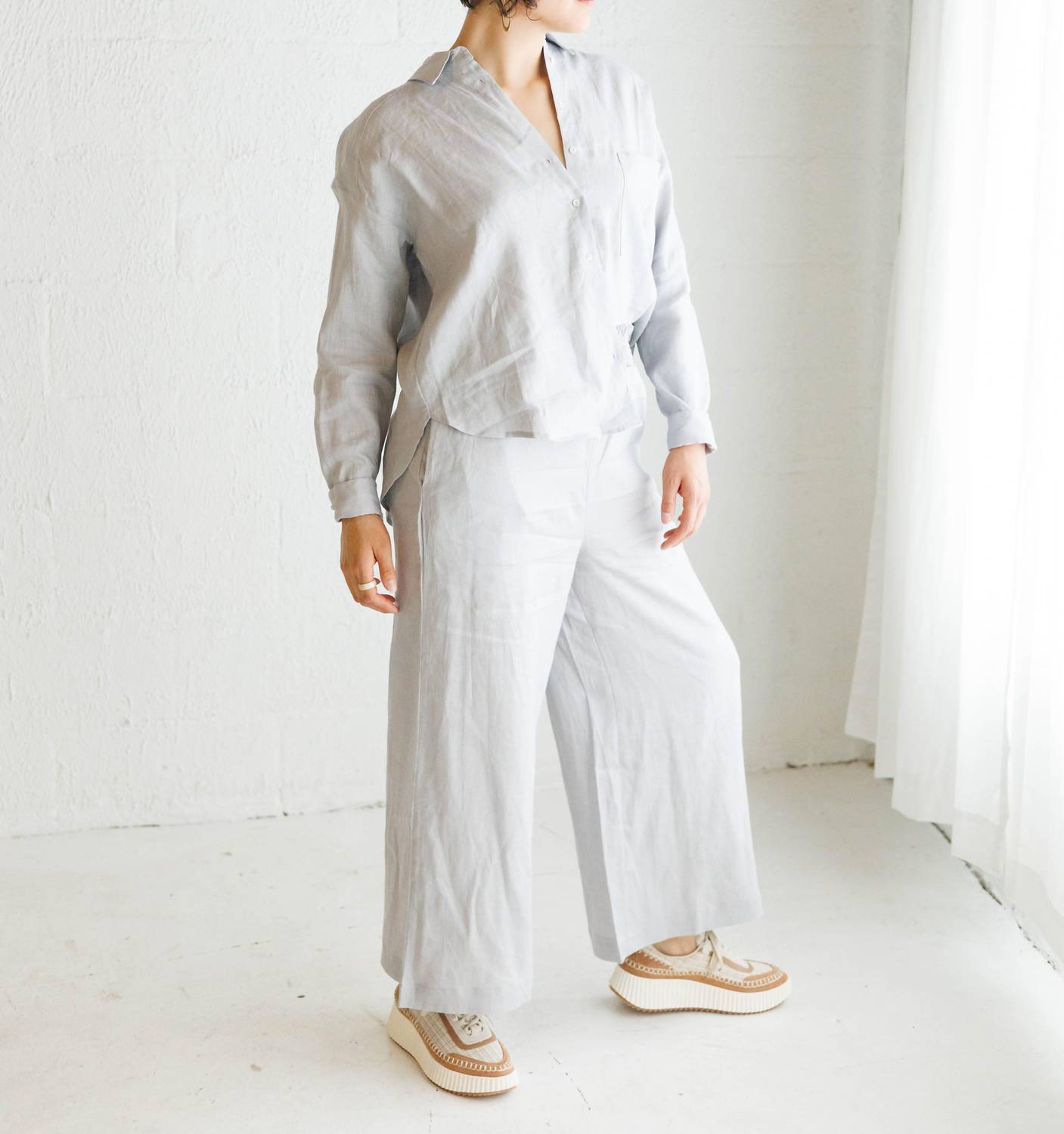 Grade & Gather - Oversized Linen Shirt