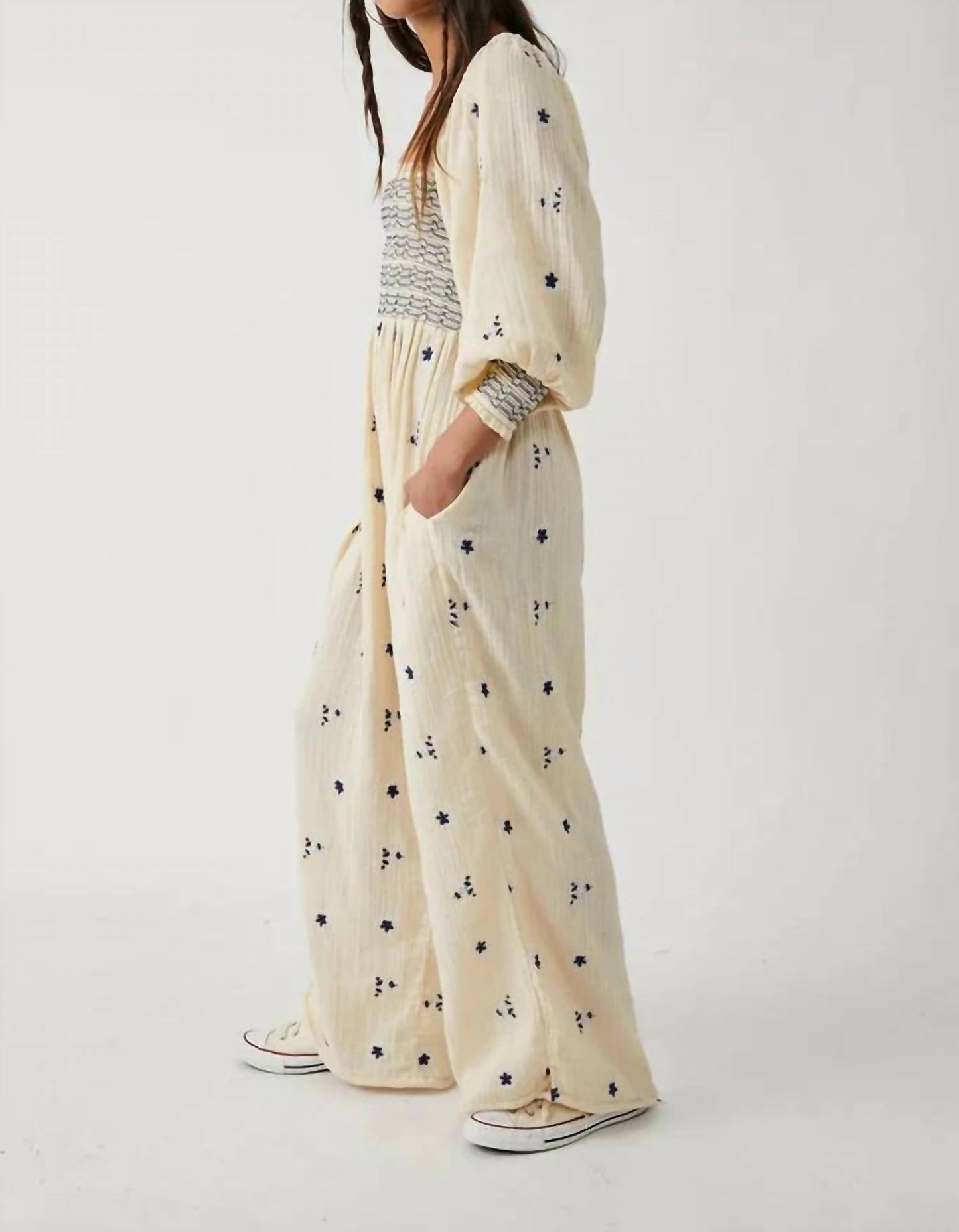 Free People - Dahlia Embroidered Jumpsuit