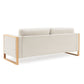 Modern 3-Seater Sofa With Solid Wood Legs