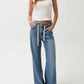 Pistola - Jadyn Mid Rise Drawstring Jeans