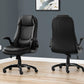 Office Chair, Adjustable Height, Swivel, Ergonomic, Armrests, Contemporary & Modern - Black