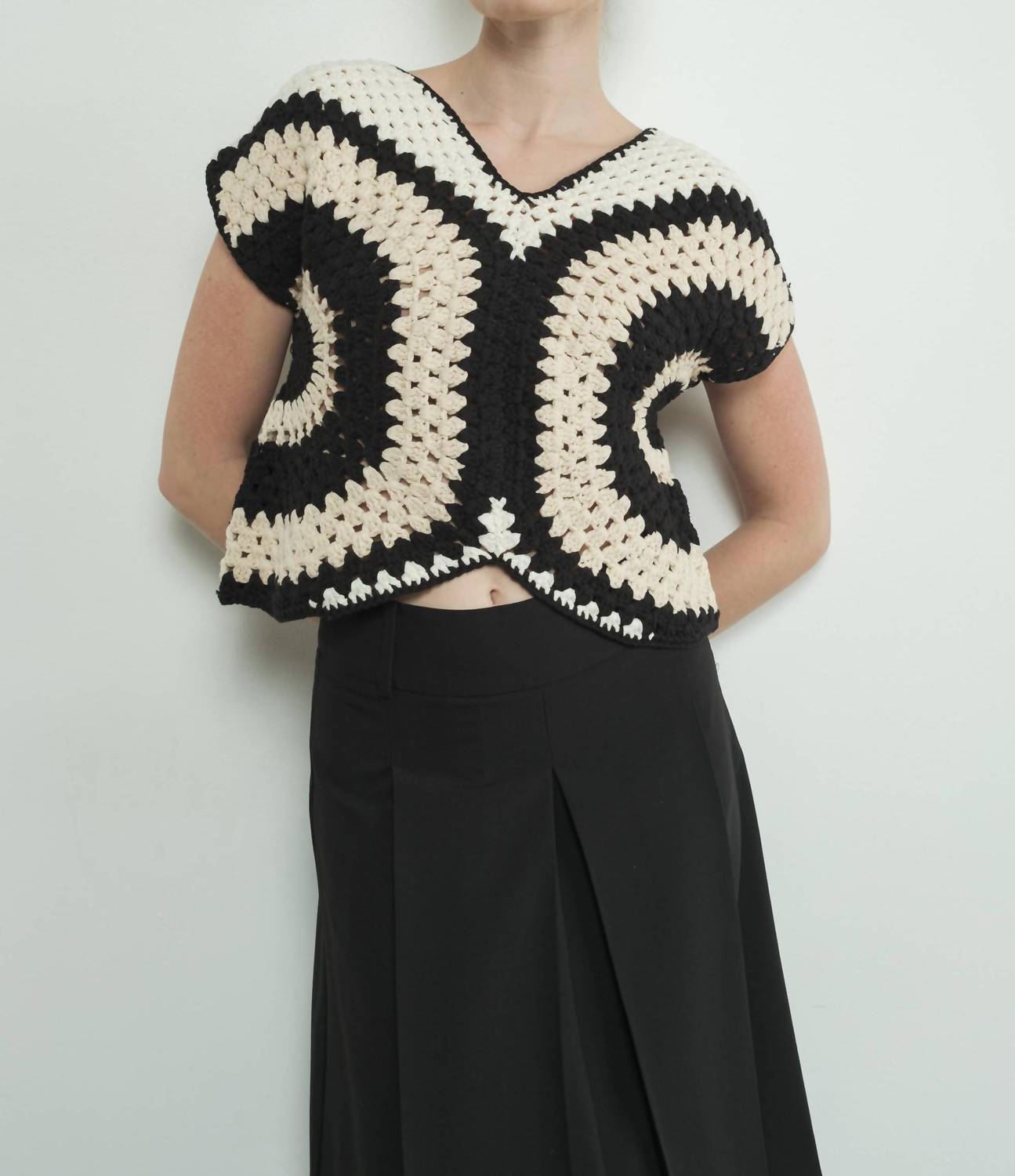 Aaron & Amber - Becky Handmade Crochet Sweater Top