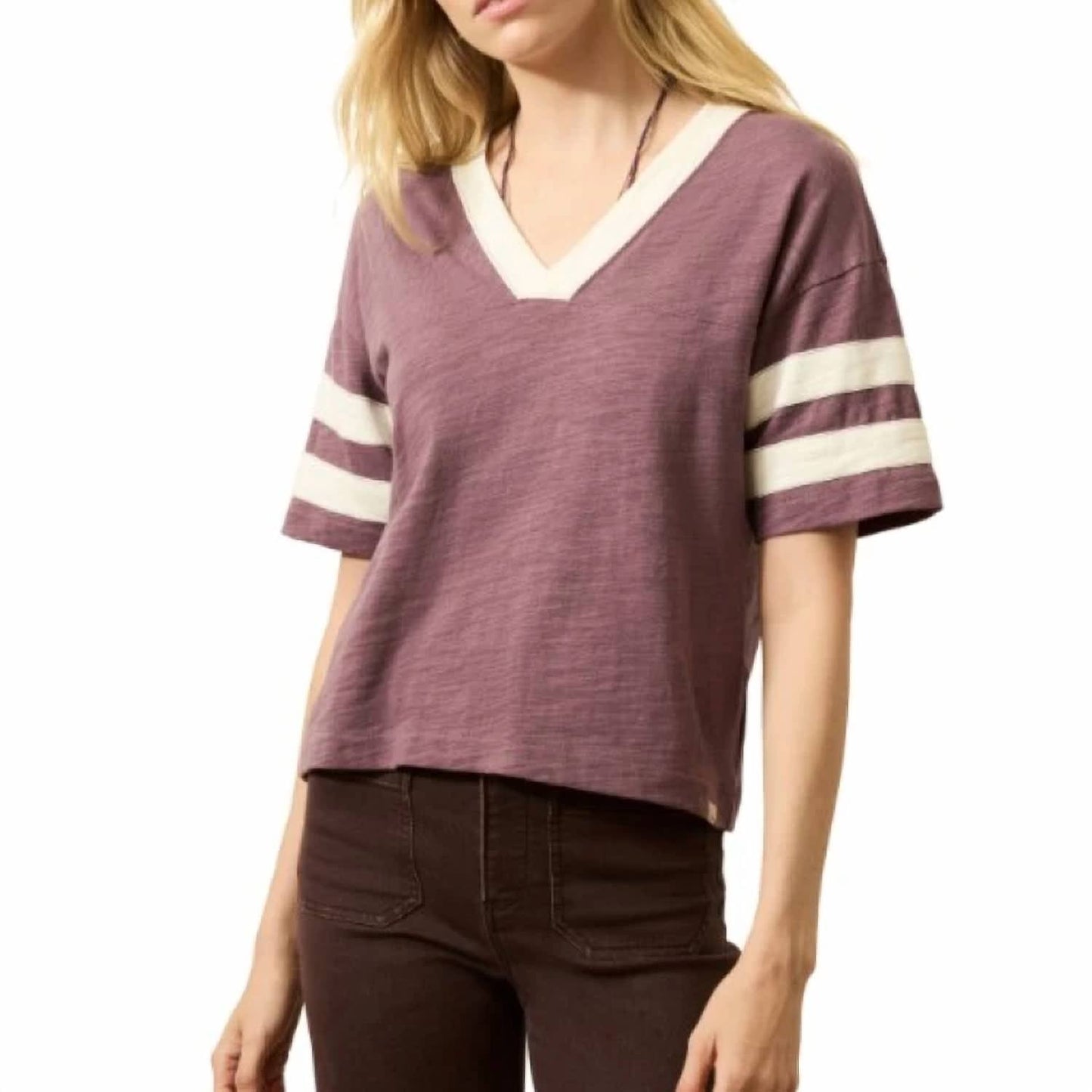 Faherty - Sunwashed Slub Varsity Tee